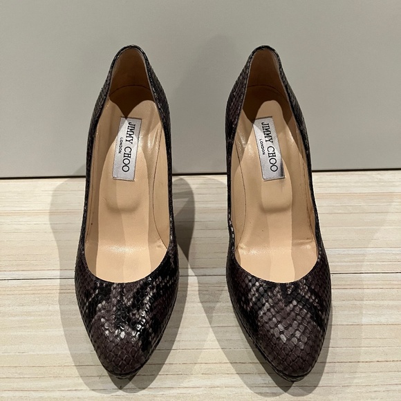 Jimmy Choo Snakeskin Animal Print Pumps - Picture 1 of 4